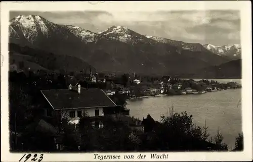 Ak Tegernsee in Oberbayern, Blick von der Wacht