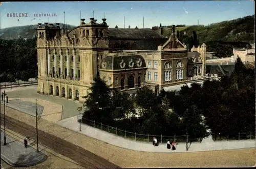 Ak Koblenz am Rhein, Festhalle