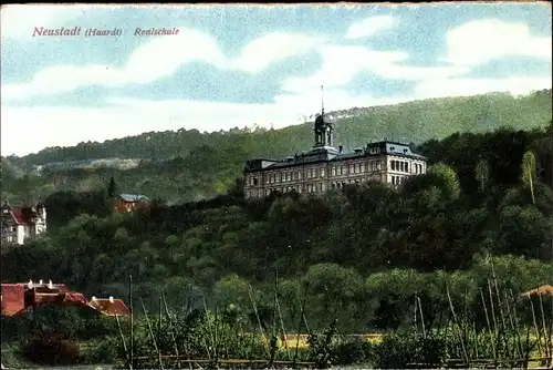 Ak Neustadt an der Haardt Weinstraße, Realschule