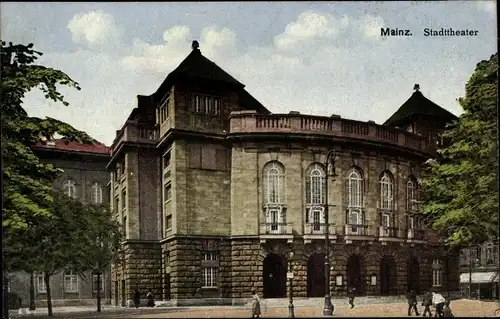 Ak Mainz in Rheinland Pfalz, Stadttheater