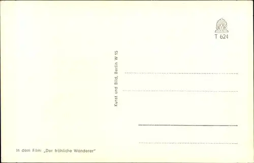 Ak Schauspielerin Waltraut Haas, Portrait, Autogramm, Der fröhliche Wanderer