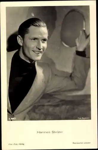 Ak Schauspieler Hannes Stelzer, Portrait, Film Foto Verlag A 3946/1