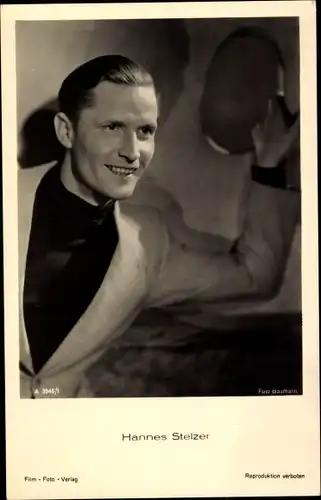 Ak Schauspieler Hannes Stelzer, Portrait, Film Foto Verlag A 3946/1