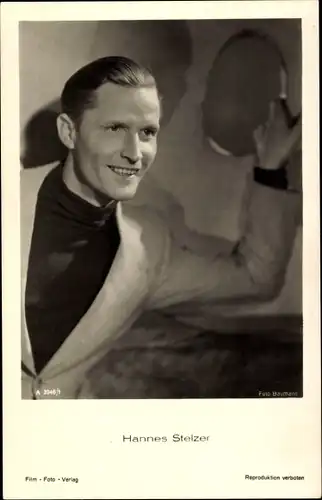 Ak Schauspieler Hannes Stelzer, Portrait, Film Foto Verlag A 3946/1