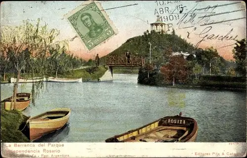 Ak Rosario Argentinien, La Barranca del Parque