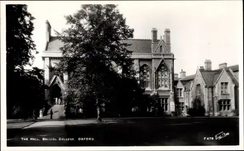 Ak Oxford Oxfordshire England, Balliol College Chapel, The Hall