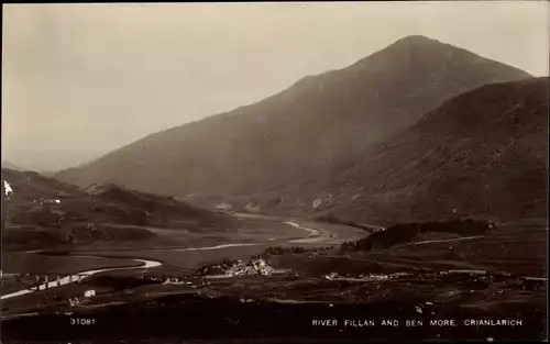 Ak Crianlarich Schottland, River Fillan and Ben More