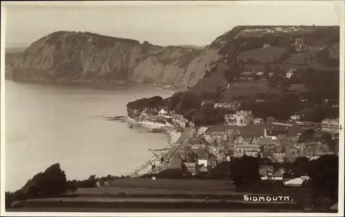 Ak Sidmouth Devon England, Totalansicht
