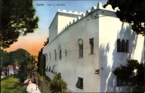 Ak Capri Neapel Campania, Villa S. Michele