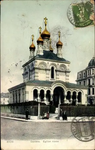 Ak Genève Genf Schweiz, Église russe