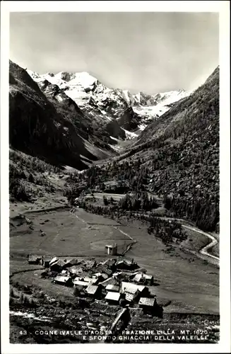 Ak Cogne Aostatal, Frazione Lilla Mt. 1620 e sfondo Ghiaccial della Valeille