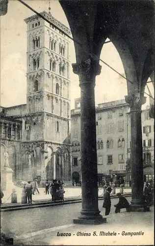 Ak Lucca Toscana, Chiesa S. Michele, Campanile