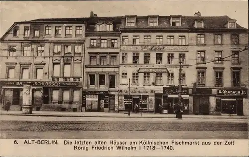 Ak Berlin Mitte, Köllischer Fischmarkt, Geschäft O. Obenaus jr.