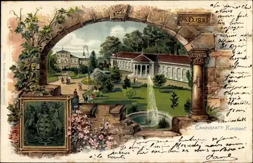 Litho Cannstatt Stuttgart Neckar, Kursaal
