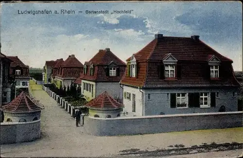 Ak Ludwigshafen am Rhein, Gartenstadt Hochfeld