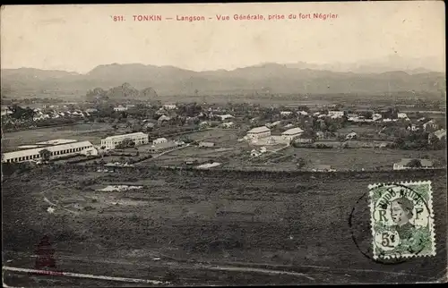 Ak Lạng Sơn Vietnam, Vue Generale, Prise du fort Negrier