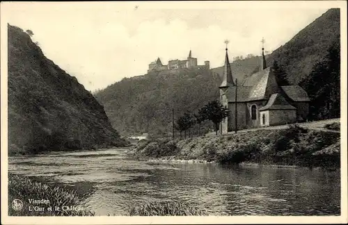 Ak Vianden Luxemburg, L'Our et le Chateau