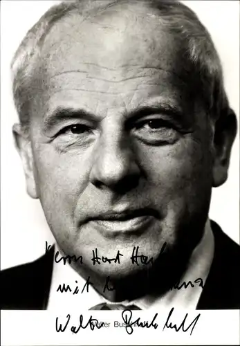 Ak Schauspieler Walter Buschhoff, Portrait, Autogramm