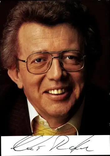 Ak Moderator Dieter Thomas Heck, Autogramm