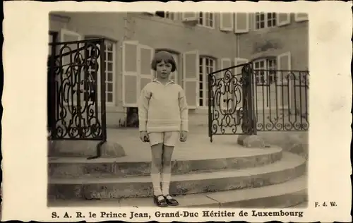 Ak Luxemburg, Prince Jean, Grand Duc Heritier de Luxembourg