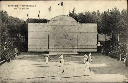 Ak Biarritz Pyrénées Atlantiques, Jeu de Pelote