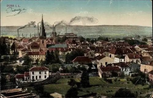 Ak Dieuze Duss Duß Lothringen Moselle, Gesamtansicht