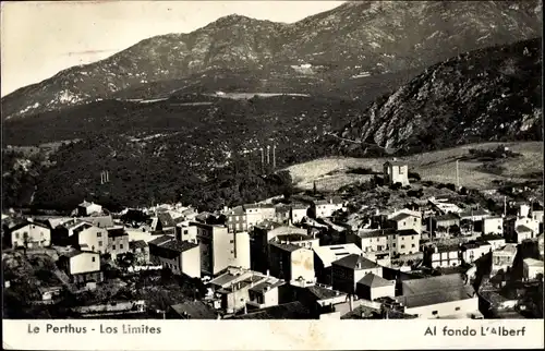 Ak Le Perthus Pyrénées Orientales, Els Límits Los Limites Katalonien, Al fondo L'Alberf
