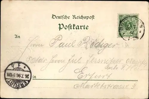 Litho Rottleben Kyffhäuserland in Thüringen, Barbarossahöhle, Innenansicht