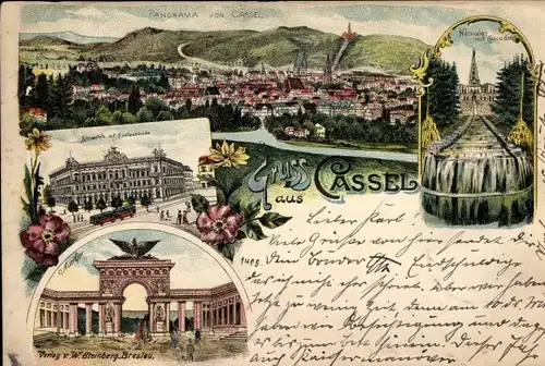 Litho Kassel in Hessen, Herkules, Panorama, Auetor