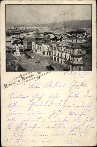 Ak Valparaíso Chile, Puerto, Hafen