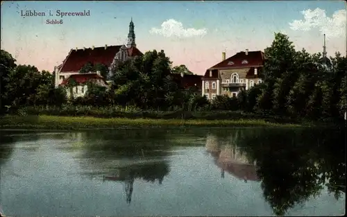 Ak Lübben im Spreewald, Schloss