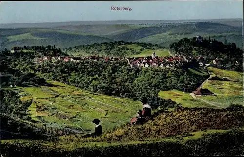 Ak Rotenberg Rauenberg in Baden