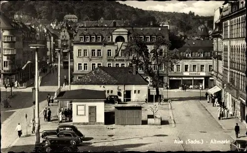 Ak Aue im Erzgebirge Sachsen, Altmarkt