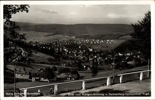 Ak Sachsenberg Georgenthal Klingenthal im Vogtland, Blick vom Waldgut Aschberg