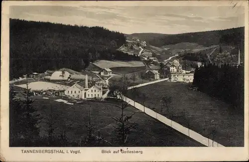 Ak Tannenbergsthal im Vogtland, Blick auf Gottesberg