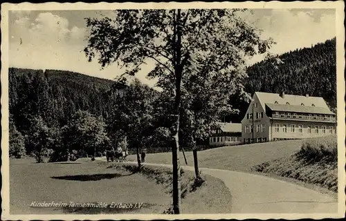 Ak Erlbach im Vogtland, Kinderheim Tannenmühle