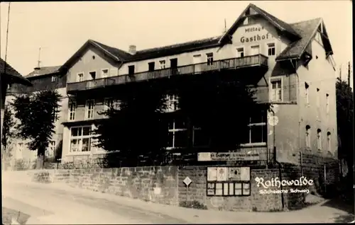 Ak Rathewalde Hohnstein Sächsische Schweiz, Mittags Gasthof