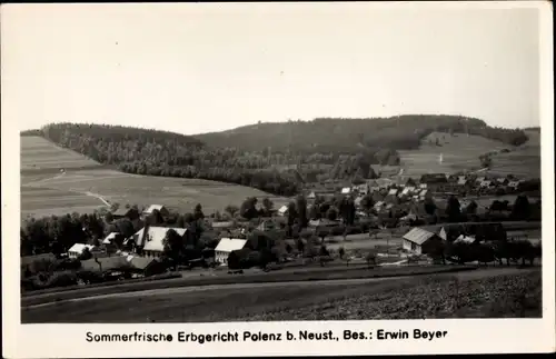 Foto Ak Polenz Neustadt Sächs. Schweiz, Panorama, Gaststätte Erbgericht