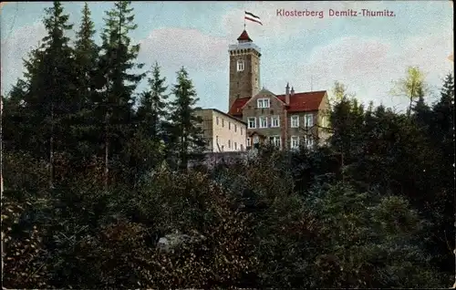 Ak Demitz Thumitz in Sachsen, Klosterberg, Turm