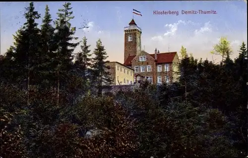 Ak Demitz Thumitz in Sachsen, Klosterberg, Turm