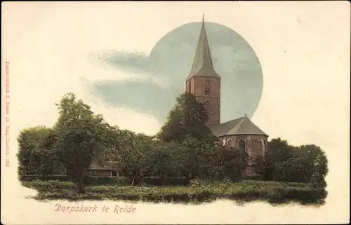 Ak Rolde Drenthe Niederlande, Dorpskerk