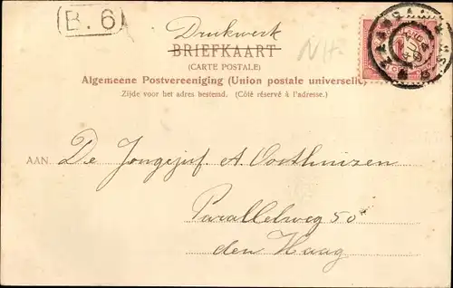 Ak Zaandam Zaanstad Nordholland, WIlhelmina Sluis, Segelboot