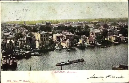 Ak Zaandam Zaanstad Nordholland, Panorama