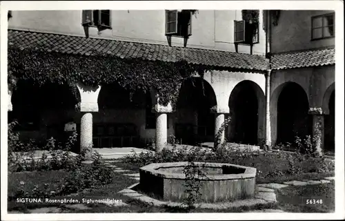 Ak Sigtuna Schweden, Rosengarden, Sigtunastiftelsen