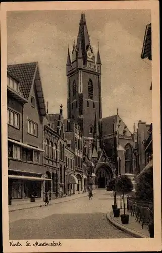 Ak Venlo Limburg Niederlande, St. Martinuskerk