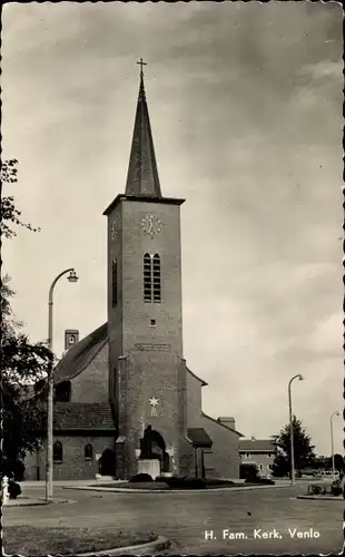 Ak Venlo Limburg Niederlande, H. Fam. Kerk