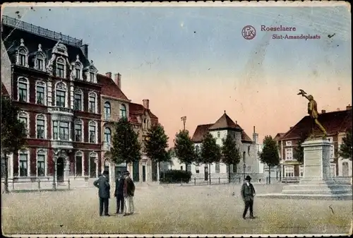 Ak Roeselare Roeselaere Rousselare Roulers Westflandern, Sint Amandsplaats
