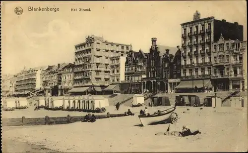 Ak Blankenberghe Blankenberge Westflandern, Het Strand
