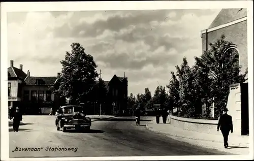 Ak Sliedrecht Südholland Niederlande, Bovenaan Stationsweg