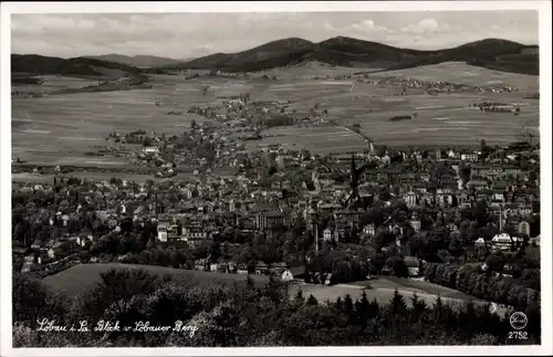 Ak Löbau in Sachsen, Blick vom Löbauer Berg